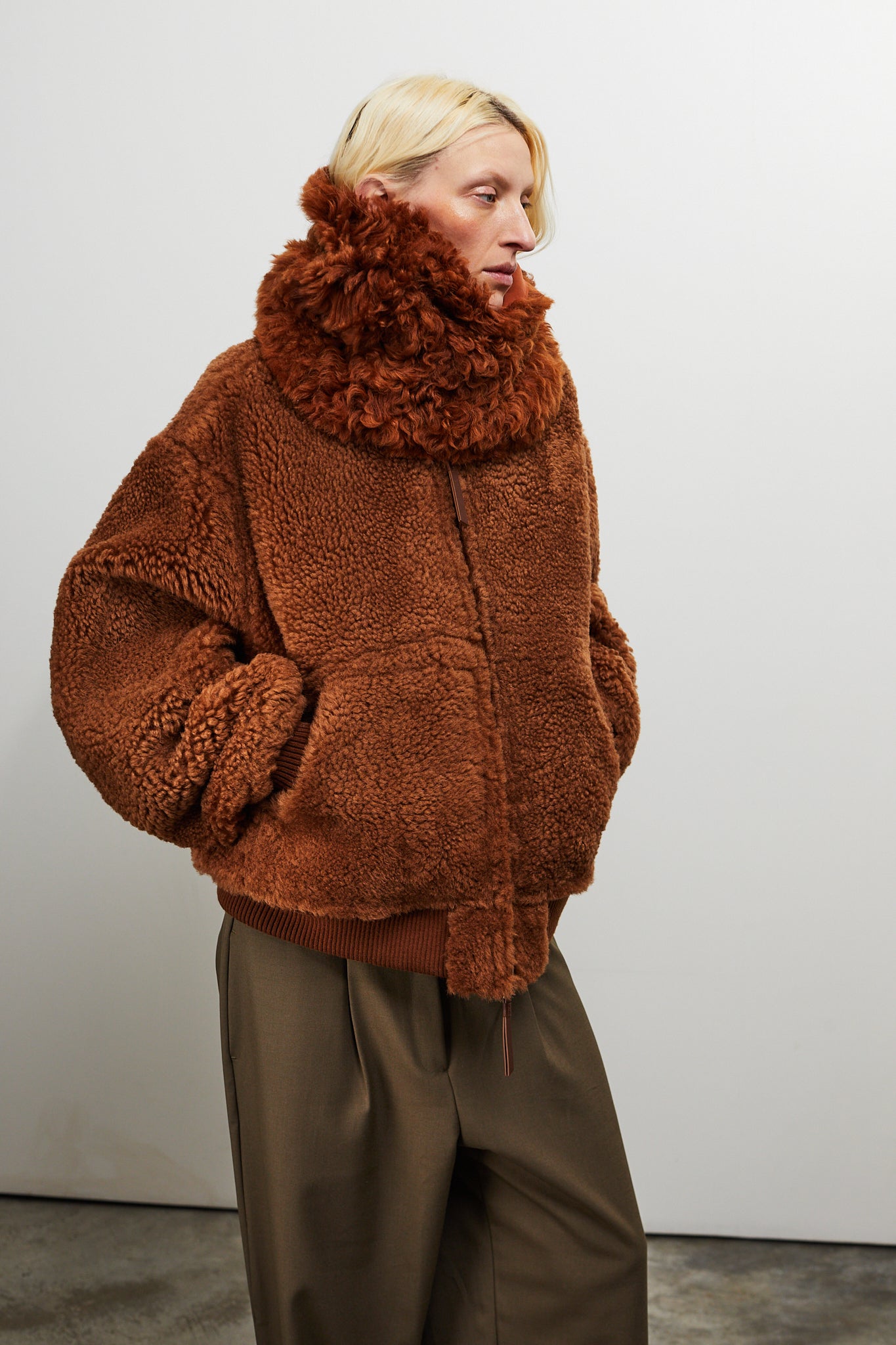 #05 FW24 Reversible Shearling Bomber