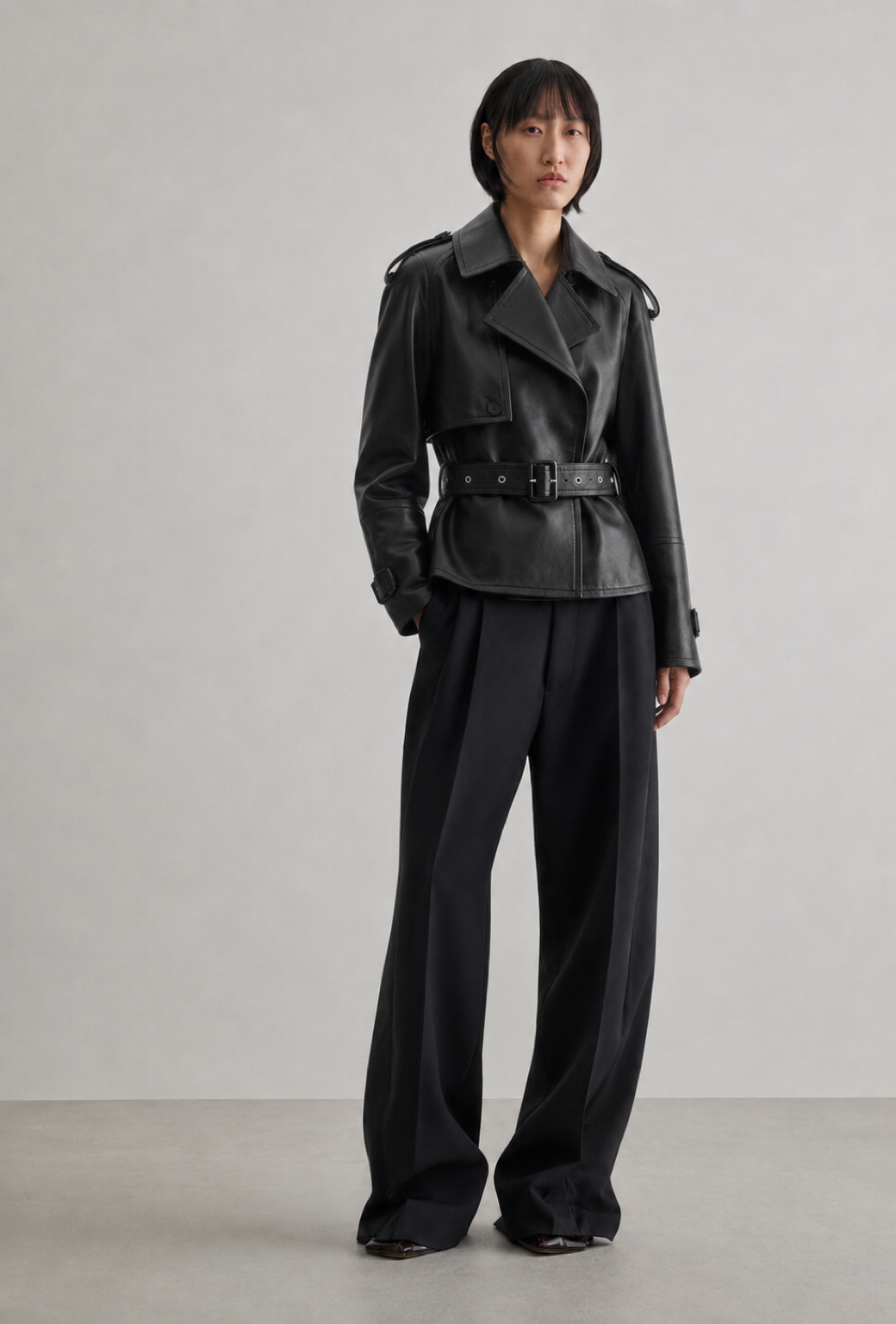 The Trench Jacket — model front view 2